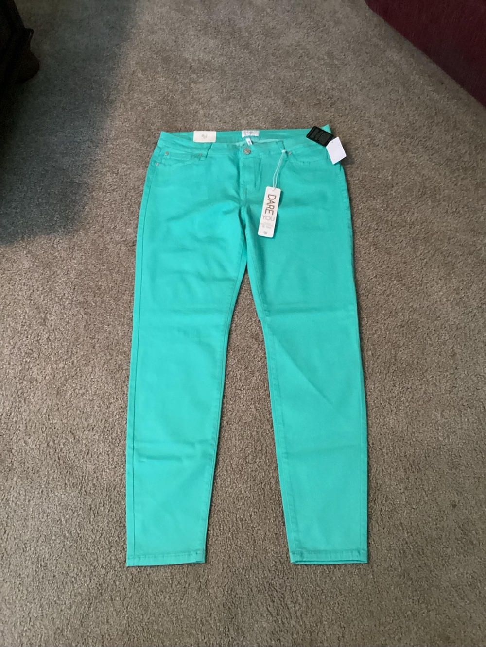 Celebrity Pink Slim Stretch Jeans - Mint Green